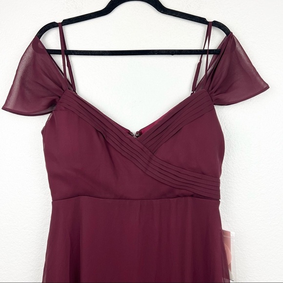BIRDY GREY Spense Convertible Dress, Chiffon Cabernet, Size Medium, NWT! - Picture 4 of 8